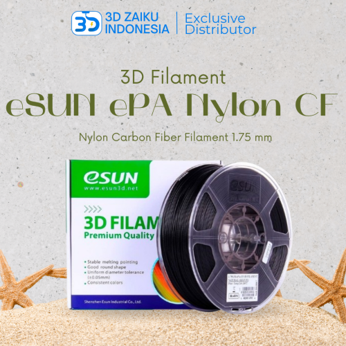 eSUN 3D Filament Terbaru ePA Nylon Carbon Fiber Filament 1.75 mm